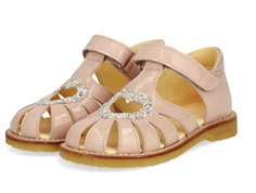 Angulus sandal rosebud with glitter heart (narrow)  